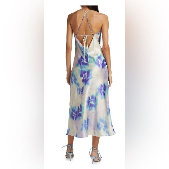 THE KOOPLES
Tie-dye Silk Open back maxi  Dress NWT Size 4 = US 10 - Picture 10 of 16